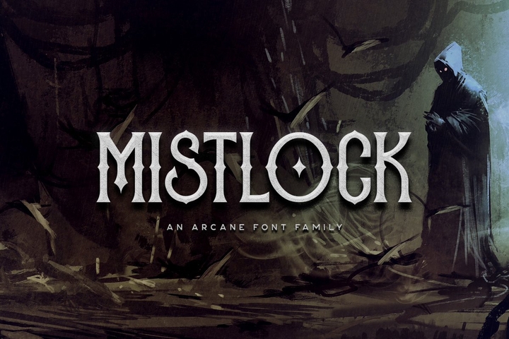 Mistlock Font preview